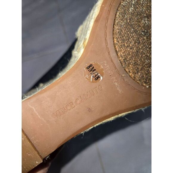 Vince Camuto Womens Size 8M Denim Rope Wedge Sandal - Picture 10 of 10